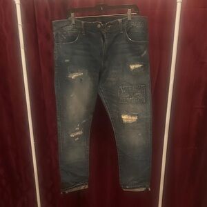 Polo by Ralph Lauren Relaxed Fit Distressed Denim Jeans